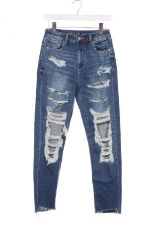 Damskie jeansy American Eagle, Rozmiar XS, Kolor Niebieski, Cena 54,99 zł