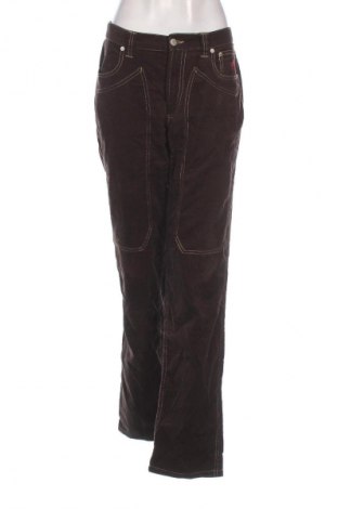 Pantaloni de velvet de femei, Mărime XL, Culoare Maro, Preț 94,99 Lei