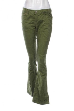 Pantaloni de velvet de femei H&M, Mărime M, Culoare Verde, Preț 94,99 Lei