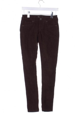 Pantaloni de velvet de femei Terranova, Mărime XS, Culoare Maro, Preț 24,99 Lei