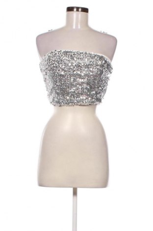 Damentop SHEIN, Größe M, Farbe Silber, Preis € 14,83