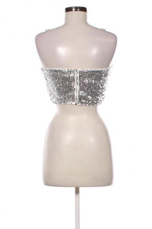 Damentop SHEIN, Größe M, Farbe Silber, Preis € 14,83