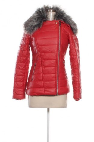 Damen Lederjacke, Größe S, Farbe Rot, Preis 29,67 €