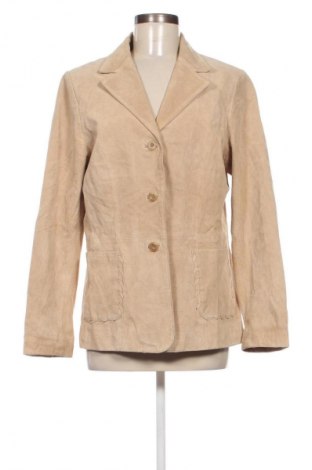 Damen Lederjacke KappAhl, Größe L, Farbe Beige, Preis € 67,99