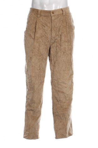 Pantaloni raiați de bărbați Unbranded, Mărime XL, Culoare Bej, Preț 29,99 Lei