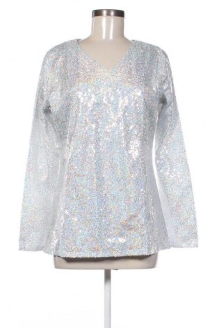Дамска блуза Babara Mode, Размер M, Цвят Сребрист, Цена 55,24 €