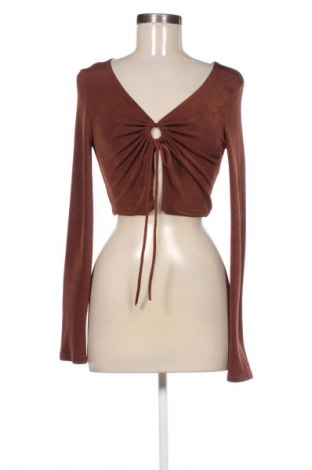 Дамска блуза Bershka, Размер M, Цвят Кафяв, Цена 5,11 €