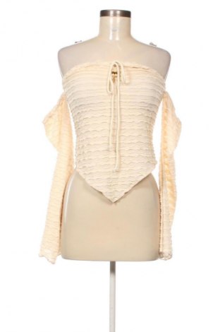 Damen Shirt Romwe, Größe M, Farbe Ecru, Preis 7,99 €