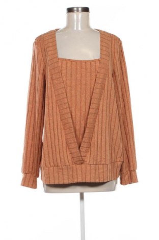 Дамска блуза SHEIN, Размер XL, Цвят Кафяв, Цена 3,57 €