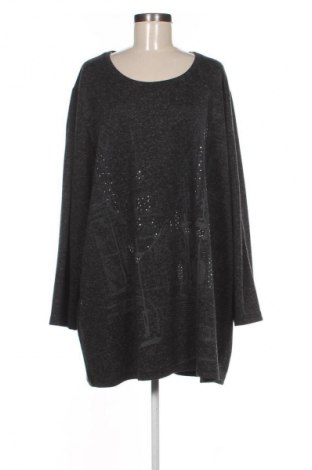 Damen Shirt Ulla Popken, Größe 4XL, Farbe Grau, Preis € 22,99