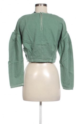 Дамска блуза Zara, Размер S, Цвят Зелен, Цена 13,81 €