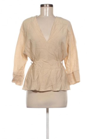 Дамска блуза Zara, Размер XS, Цвят Бежов, Цена 18,40 €