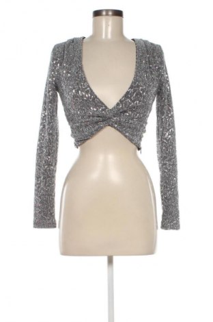 Bluzka damska Zara, Rozmiar S, Kolor Srebrzysty, Cena 35,99 zł