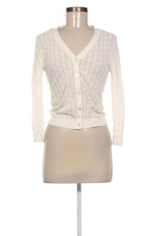 Damen Strickjacke Hallhuber, Größe S, Farbe Weiß, Preis 11,99 €