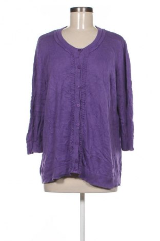 Damen Strickjacke Peter Hahn, Größe XXL, Farbe Lila, Preis € 19,99