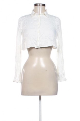 Cămașă de femei Bershka, Mărime XS, Culoare Alb, Preț 46,87 Lei