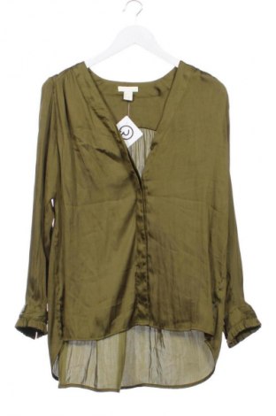 Cămașă de femei H&M, Mărime XS, Culoare Verde, Preț 30,99 Lei