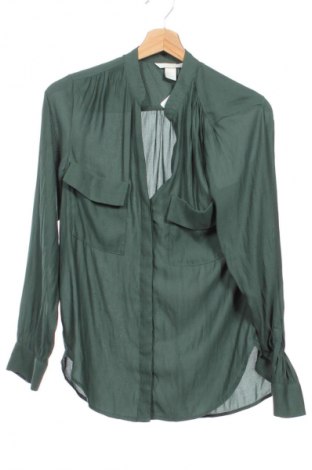Дамска риза H&M, Размер XS, Цвят Зелен, Цена 4,09 €