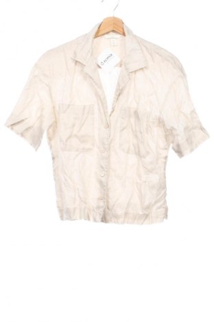 Cămașă de femei H&M, Mărime XS, Culoare Bej, Preț 24,99 Lei