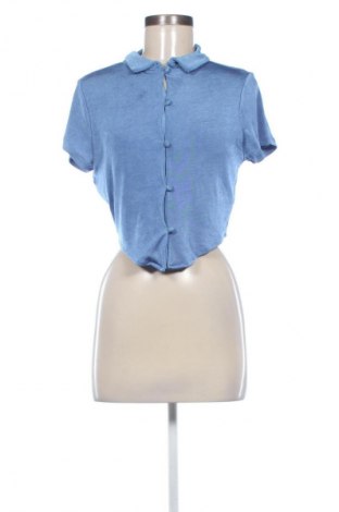 Дамска риза Pull&Bear, Размер M, Цвят Син, Цена 13,00 €