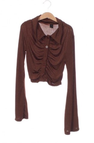 Дамска риза SHEIN, Размер XS, Цвят Кафяв, Цена 13,00 €