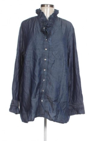 Damska koszula Ulla Popken, Rozmiar XXL, Kolor Niebieski, Cena 185,92 zł