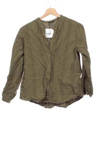 Cămașă de femei Zara, Mărime XS, Culoare Verde, Preț 36,99 Lei