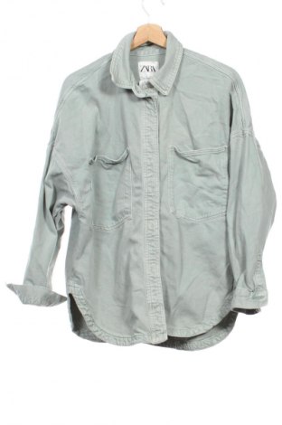 Дамска риза Zara, Размер S, Цвят Зелен, Цена 7,66 €