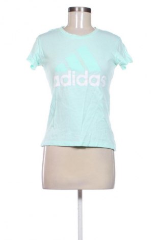 Damen T-Shirt Adidas, Größe XS, Farbe Blau, Preis € 13,81