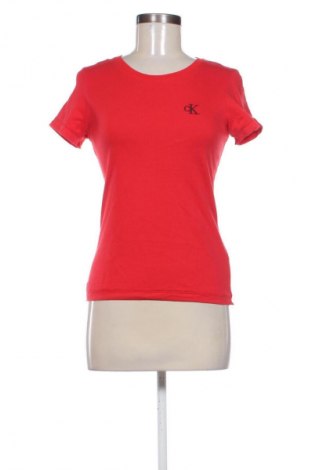 Damski T-shirt Calvin Klein Jeans, Rozmiar S, Kolor Czerwony, Cena 93,54 zł
