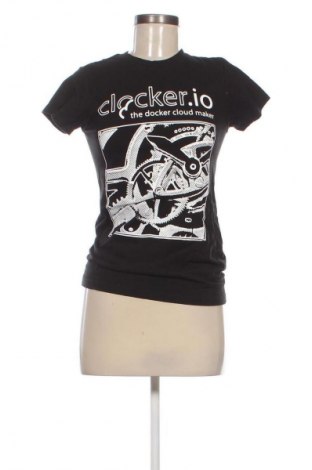 Γυναικείο t-shirt District, Μέγεθος S, Χρώμα Μαύρο, Τιμή 6,99 €