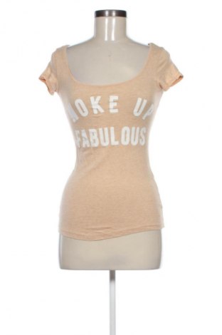 Damski T-shirt H&M, Rozmiar XS, Kolor Beżowy, Cena 42,99 zł