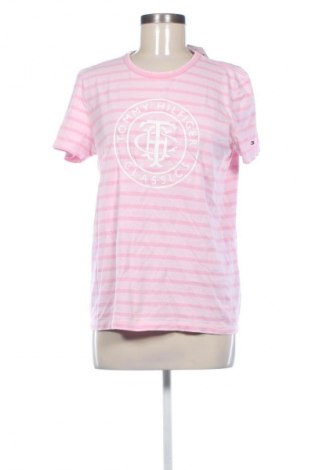 Damski T-shirt Tommy Hilfiger, Rozmiar L, Kolor Różowy, Cena 91,09 zł