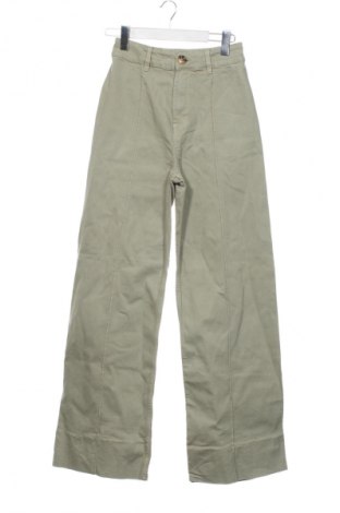 Дамски дънки Stradivarius, Размер XS, Цвят Зелен, Цена 15,00 €