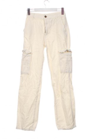 Дамски дънки Stradivarius, Размер XS, Цвят Екрю, Цена 15,00 €