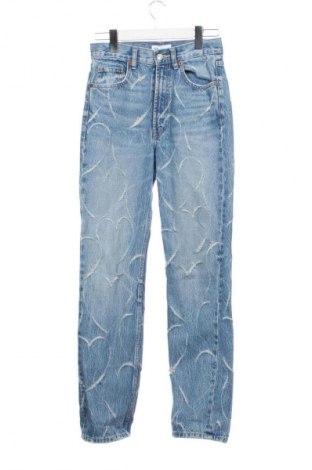 Blugi de femei Zara, Mărime S, Culoare Albastru, Preț 61,99 Lei