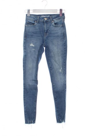 Dámske džínsy  Zara, Veľkosť XS, Farba Modrá, Cena  14,00 €