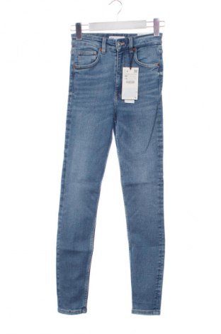 Дамски дънки Zara, Размер XS, Цвят Син, Цена 32,00 €