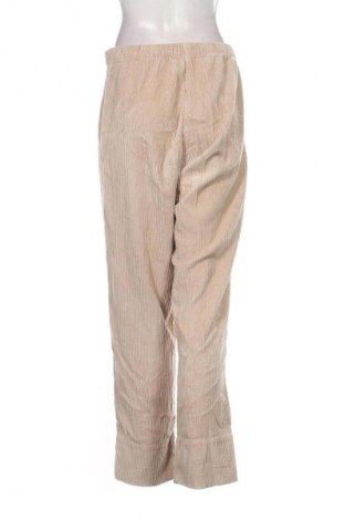 Pantaloni de velvet de femei American Vintage, Mărime M, Culoare Bej, Preț 102,99 Lei