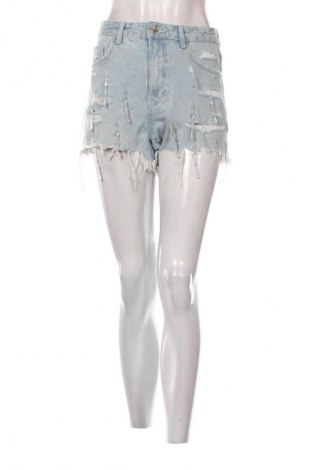 Дамски къс панталон Bershka, Размер S, Цвят Син, Цена 9,20 €