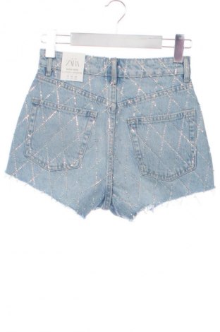 Pantaloni scurți de femei Zara, Mărime XS, Culoare Albastru, Preț 93,84 Lei