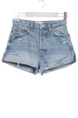 Pantaloni scurți de femei Zara, Mărime XS, Culoare Albastru, Preț 41,71 Lei