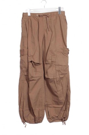 Pantaloni de femei Bershka, Mărime XS, Culoare Bej, Preț 70,99 Lei