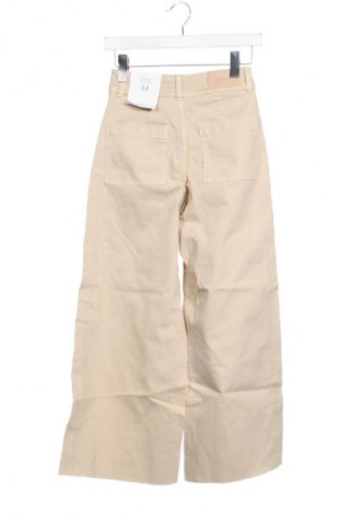 Damskie spodnie Bershka, Rozmiar XS, Kolor Beżowy, Cena 114,99 zł