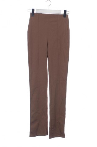 Damskie spodnie Bershka, Rozmiar XS, Kolor Brązowy, Cena 40,99 zł