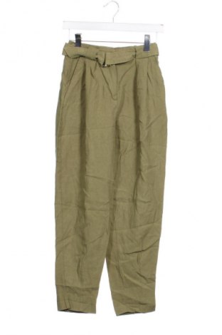 Damskie spodnie Bershka, Rozmiar XXS, Kolor Zielony, Cena 41,99 zł