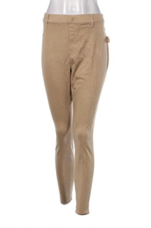Damskie spodnie Time and tru, Rozmiar XL, Kolor Beżowy, Cena 80,38 zł