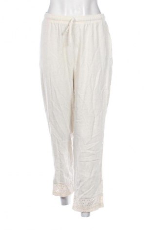 Damskie spodnie Unbranded, Rozmiar XL, Kolor ecru, Cena 80,38 zł