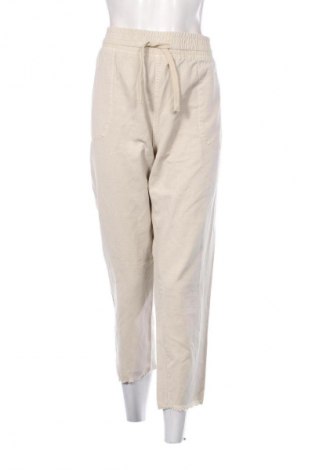 Damskie spodnie Zara, Rozmiar XL, Kolor Beżowy, Cena 128,60 zł