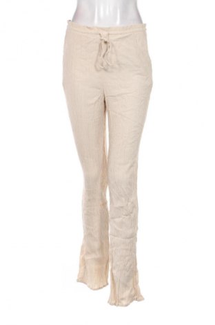 Damskie spodnie Zara, Rozmiar L, Kolor Beżowy, Cena 47,99 zł